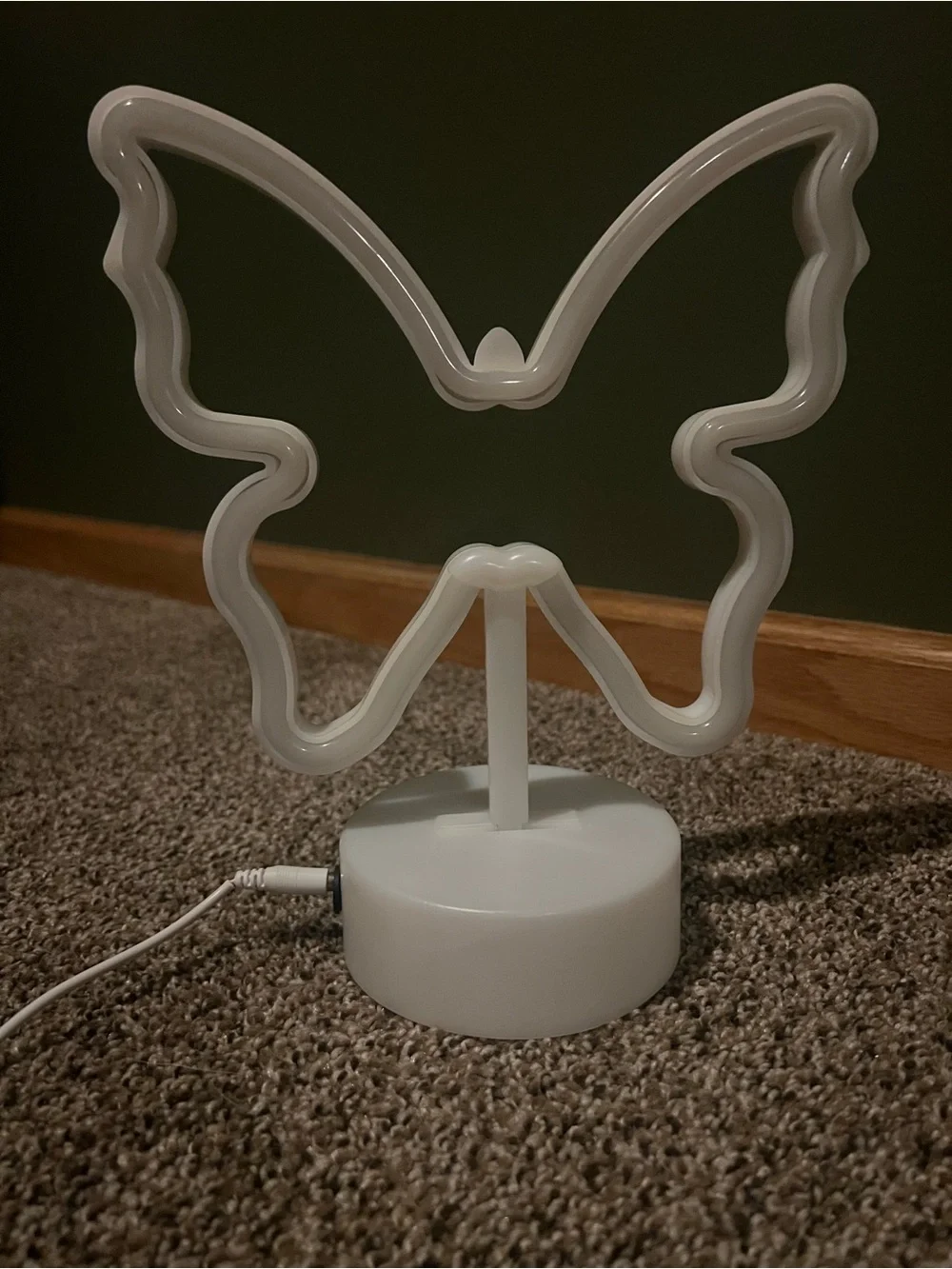 Neon Butterfly LED Accent Light - White/Blue Glow